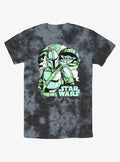 Star Wars The Mandalorian With Grogu Pop Art Tie-Dye T-Shirt | Trending Graphic Tee For Fans
