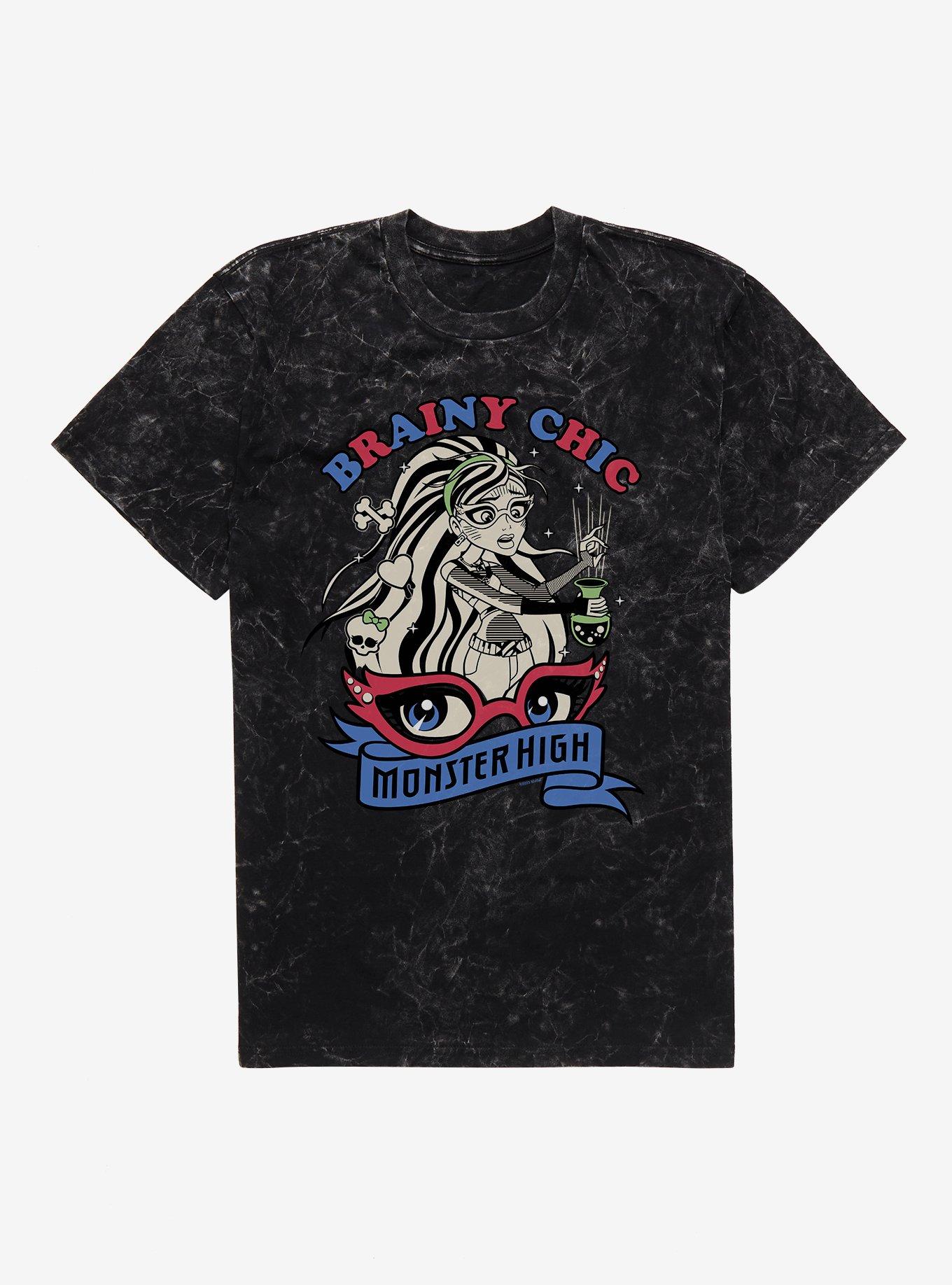 Monster High Ghoulia Yelps Brainy Chic Mineral Wash T-Shirt | Trending Graphic Tee For Fans