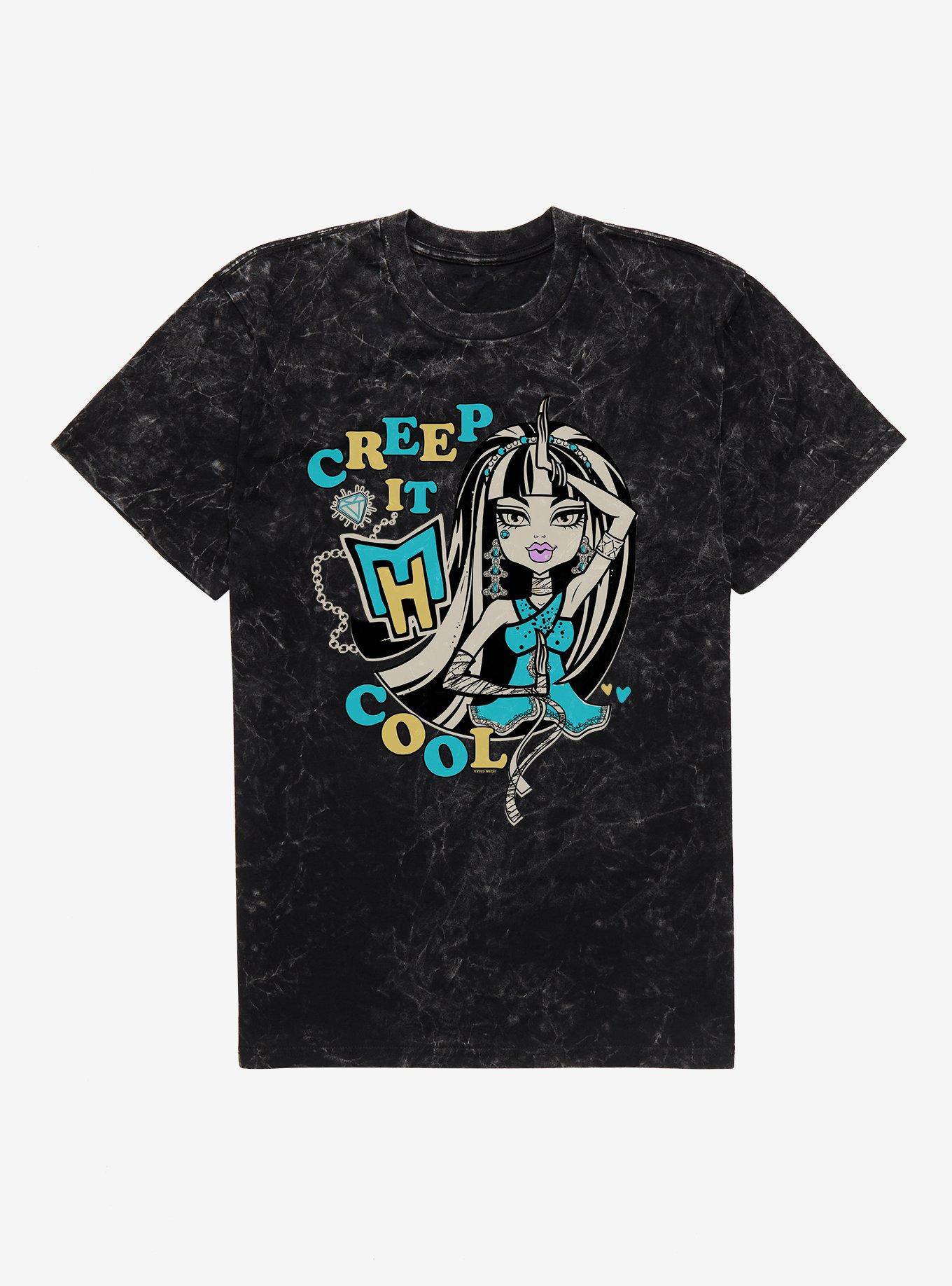 Monster High Creep It Cool Cleo Mineral Wash T-Shirt | Trending Graphic Tee For Fans