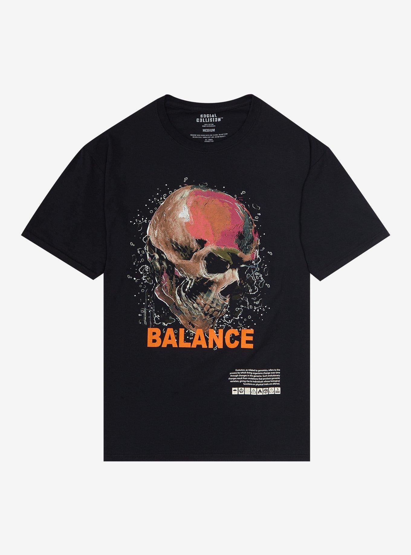 Social Collision Evolution Skull Oversized T-Shirt | Trending Graphic Tee For Fans