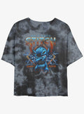 Disney Lilo & Stitch Rock Girls Tie-Dye Crop T-Shirt | Trending Graphic Tee For Fans