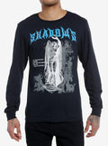 Social Collision Shadows Angel Statue Long-Sleeve T-Shirt | Trending Graphic Tee For Fans