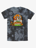 Disney100 Mickey Mouse Halloween Group Tie-Dye T-Shirt | Trending Graphic Tee For Fans
