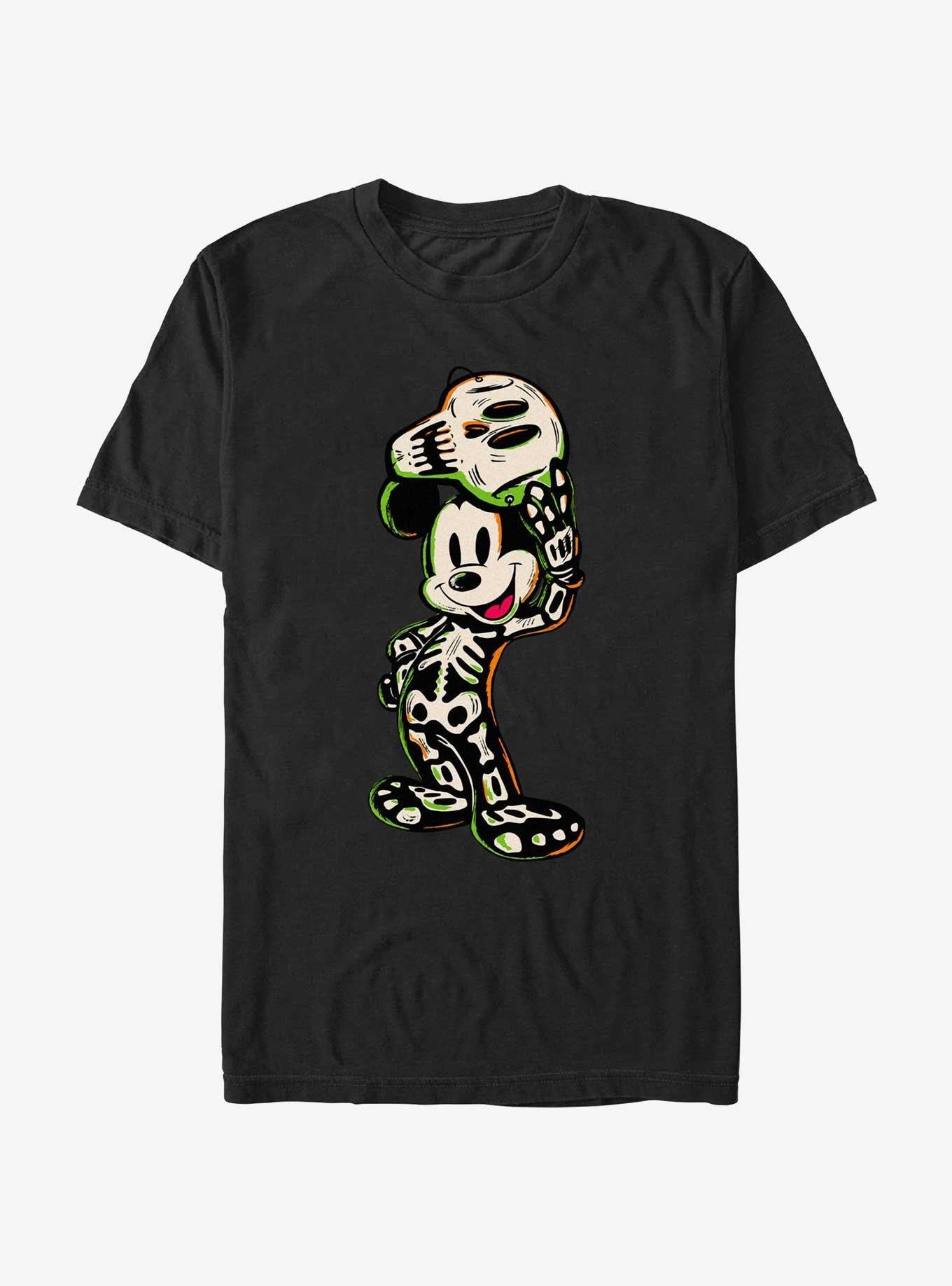 Disney100 Halloween Mickey Mouse Skeleton T-Shirt | Trending Graphic Tee For Fans