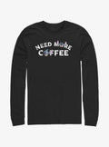 Disney Lilo & Stitch Need More Coffee Long-Sleeve T-Shirt | Trending Graphic Tee For Fans