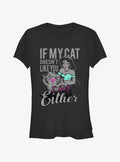 Disney Aladdin Jasmine If My Cat Doesn't Like You I Don't Either Girls T-Shirt | Trending Graphic Tee For Fans