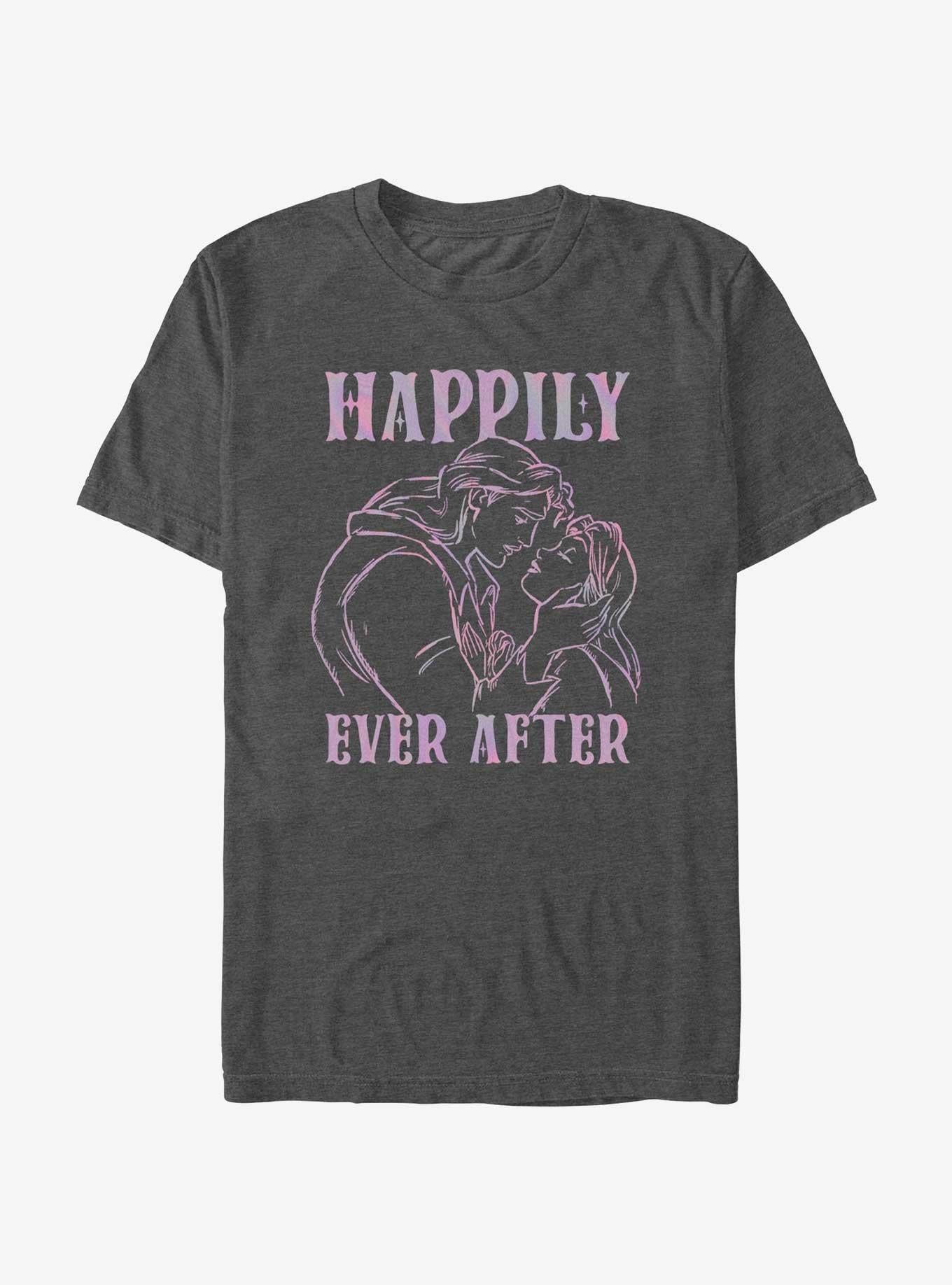Disney Beauty and the Beast Happily Ever After Belle and Adam T-Shirt | Trending Graphic Tee For Fans