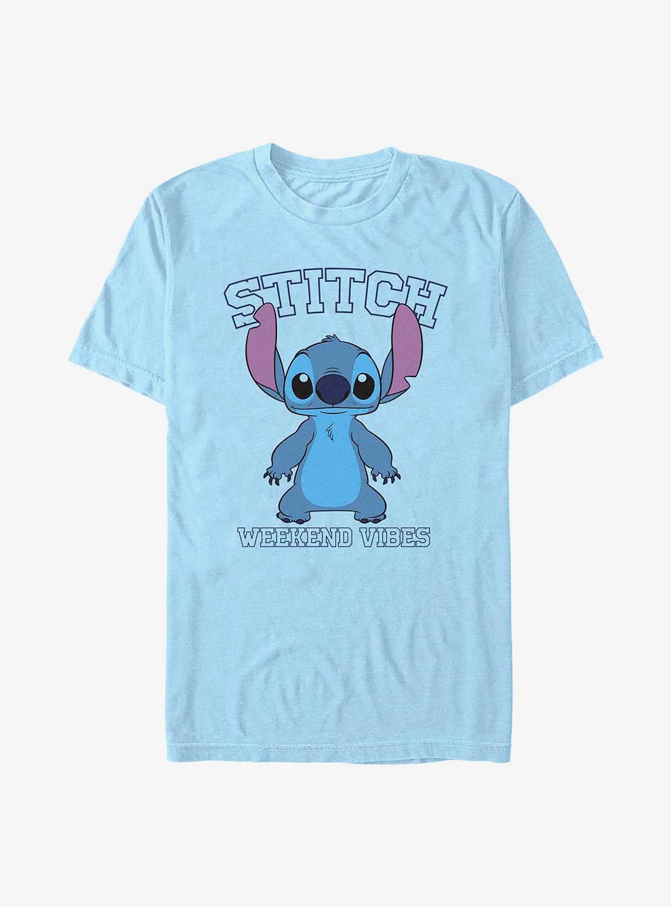 Disney Lilo & Stitch Weekend Vibes Stitch T-Shirt | Trending Graphic Tee For Fans