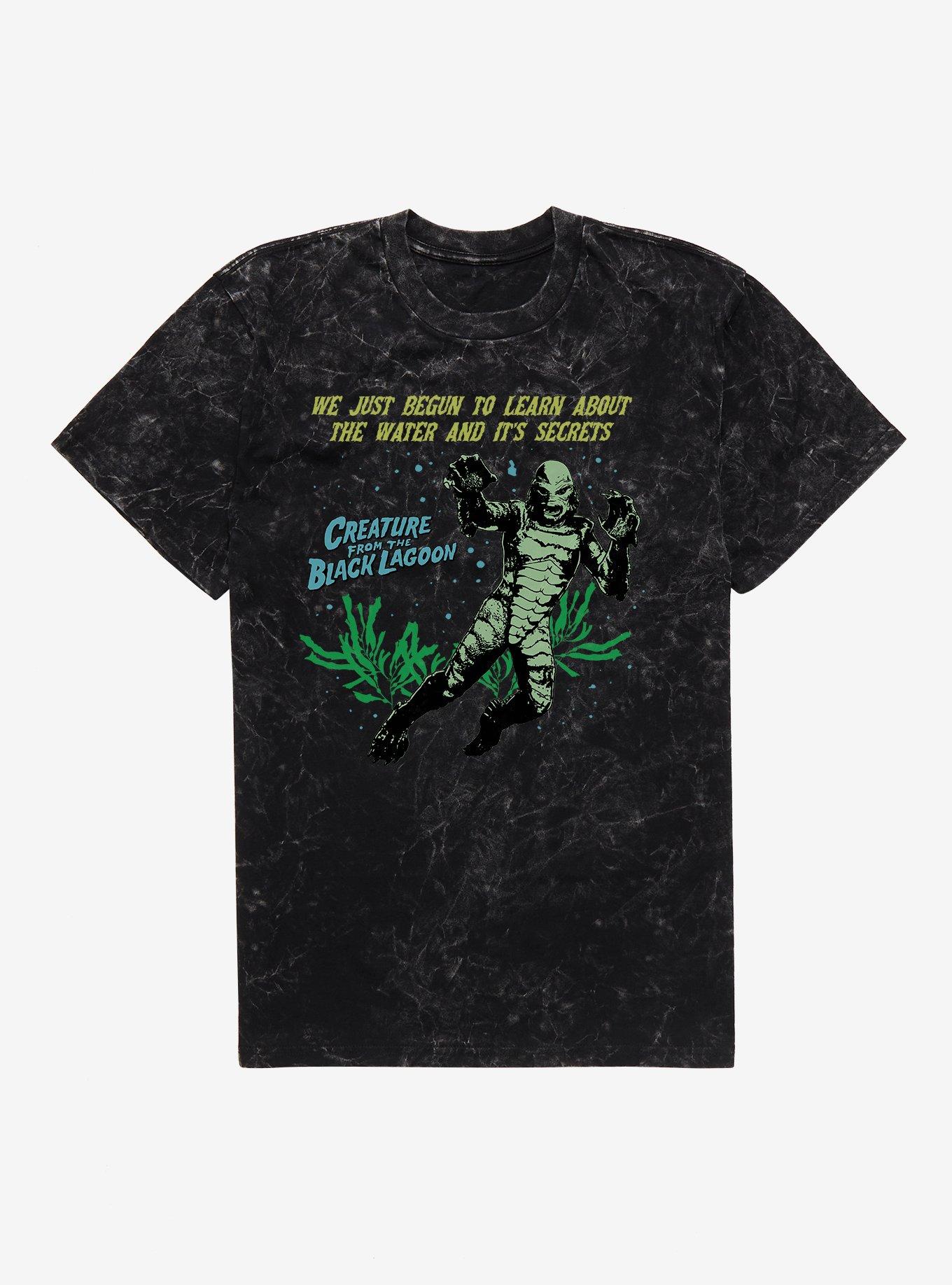 Creature From The Black Lagoon Water And It's Secrets Mineral Wash T-Shirt | Trending Graphic Tee For Fans