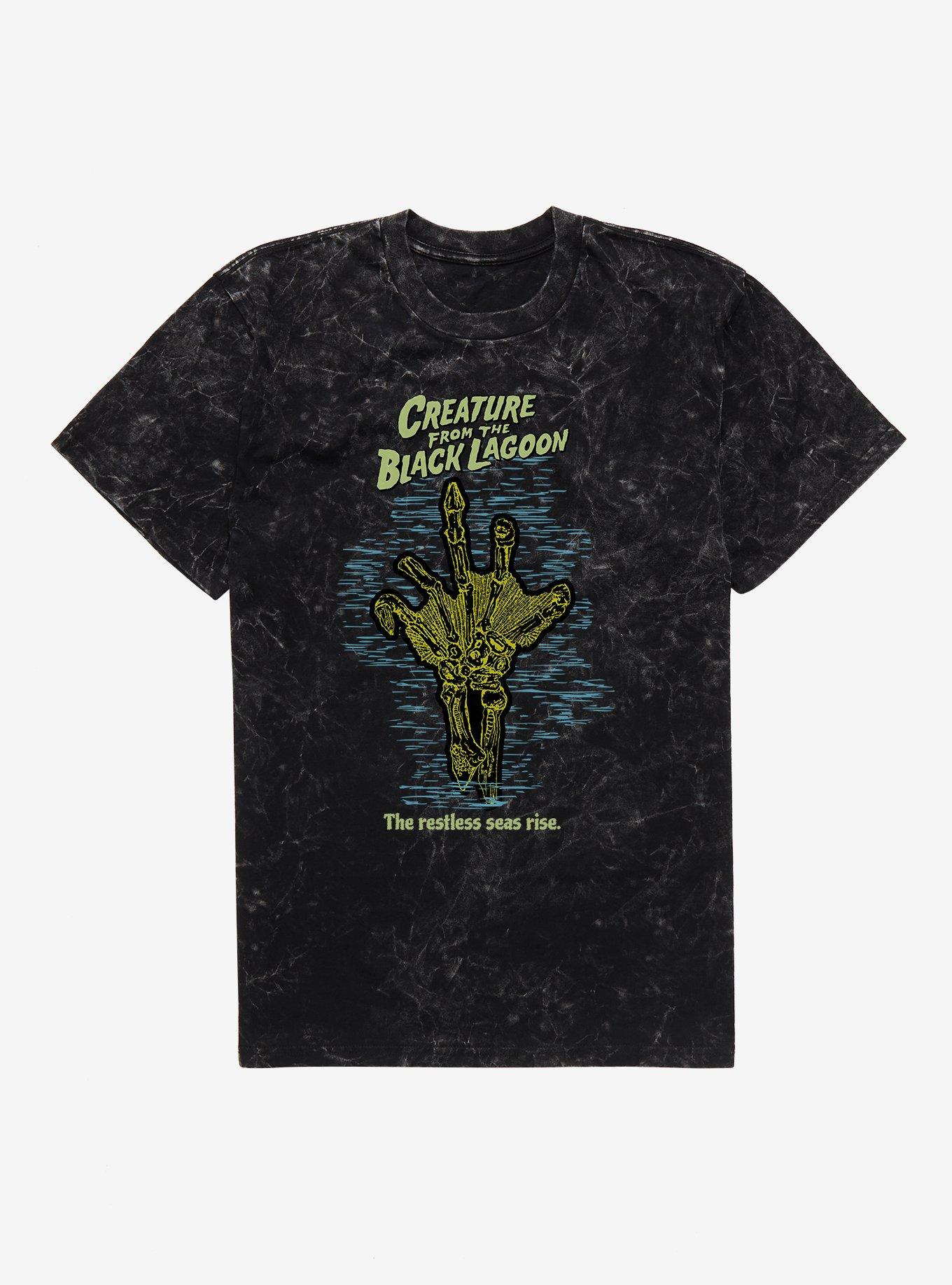 Creature From The Black Lagoon Restless Seas Rise Mineral Wash T-Shirt | Trending Graphic Tee For Fans