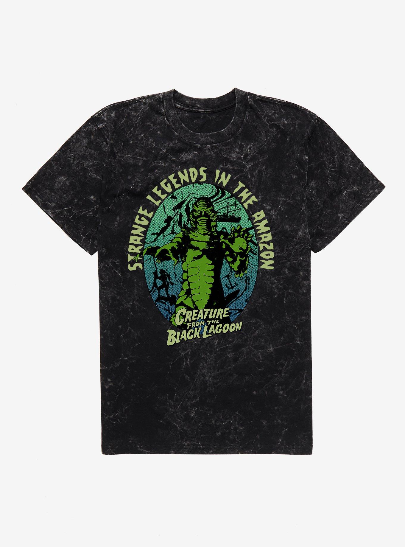 Creature From The Black Lagoon Strange Legends Mineral Wash T-Shirt | Trending Graphic Tee For Fans