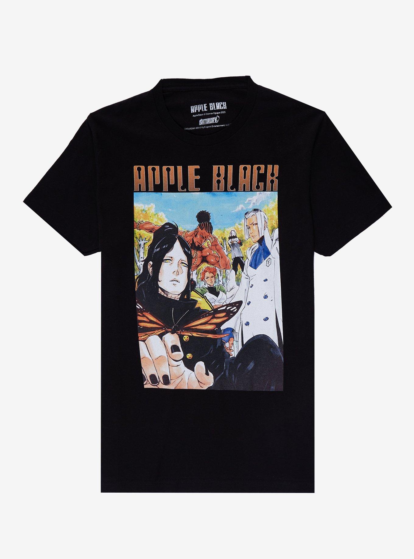 Apple Black Group Shot T-Shirt | Trending Graphic Tee For Fans
