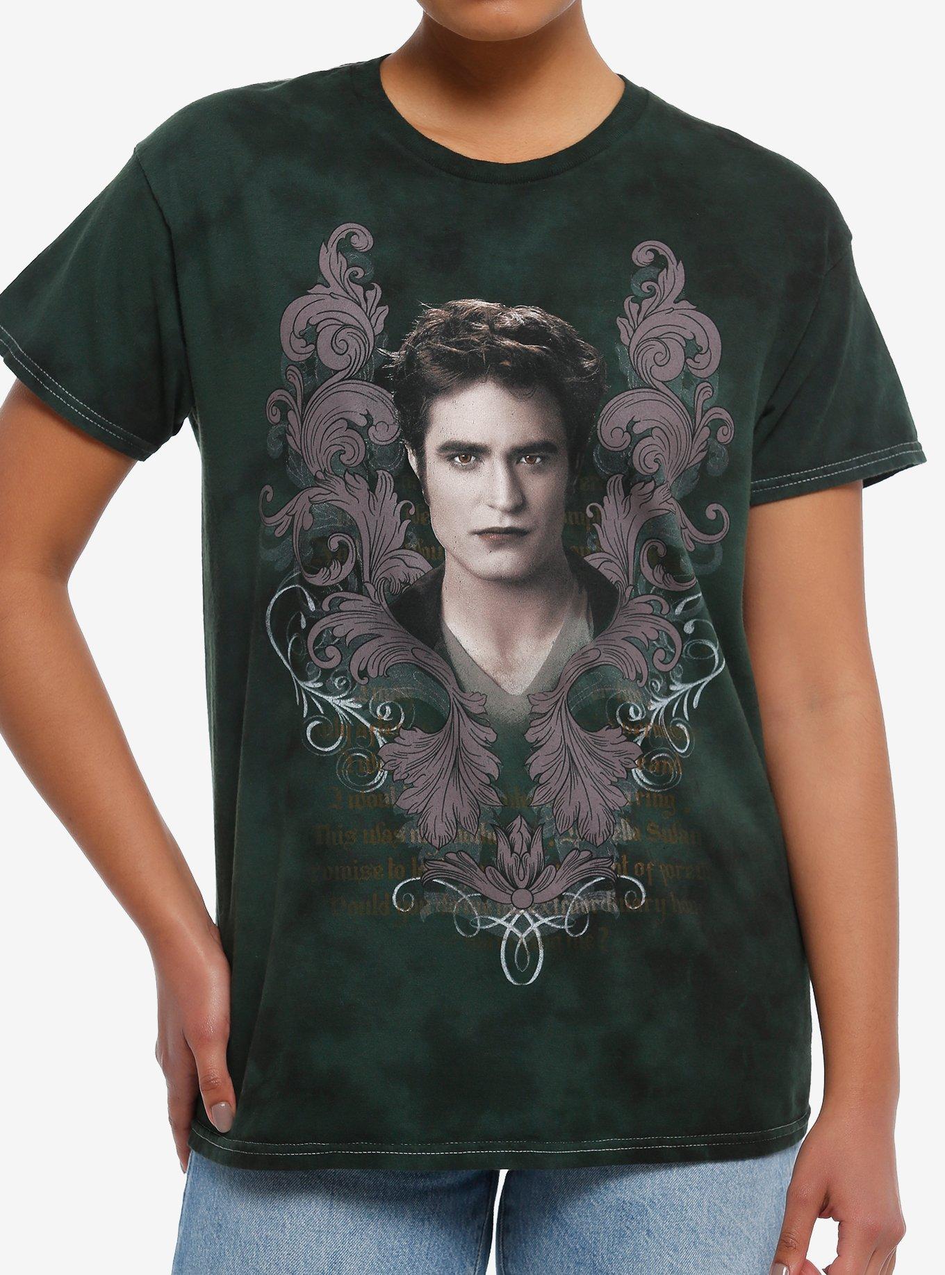 The Twilight Saga Edward Tie-Dye Boyfriend Fit Girls T-Shirt | Trending Graphic Tee For Fans