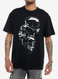 Laughing Chrome Skull Stack T-Shirt | Trending Graphic Tee For Fans
