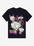 Invader Zim GIR Distressed Collage T-Shirt | Trending Graphic Tee For Fans