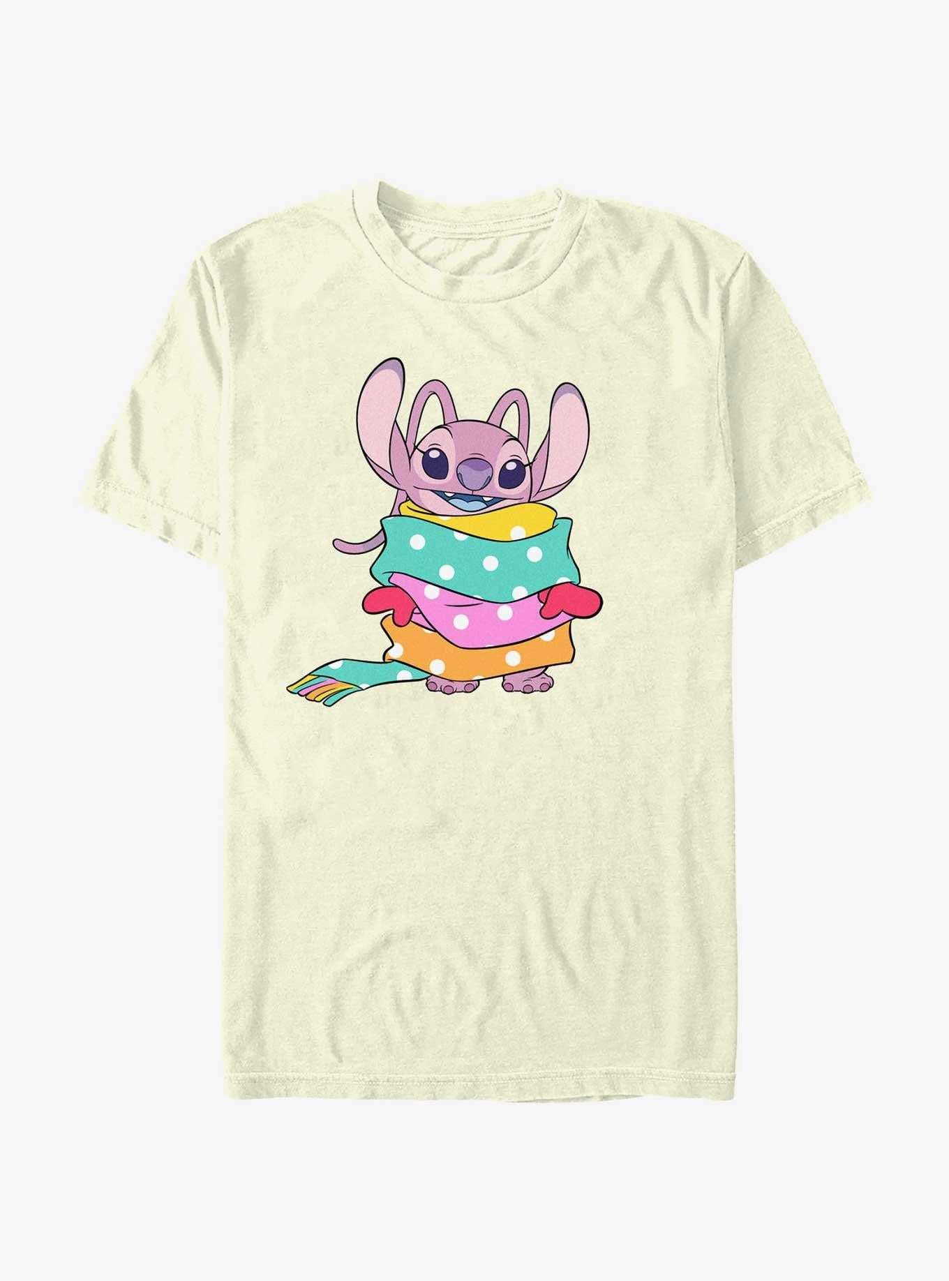 Disney Lilo & Stitch Experiment 624 Angel Wrapped In Scarves T-Shirt | Trending Graphic Tee For Fans