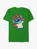 Disney Lilo & Stitch Reindeer Stitch T-Shirt | Trending Graphic Tee For Fans