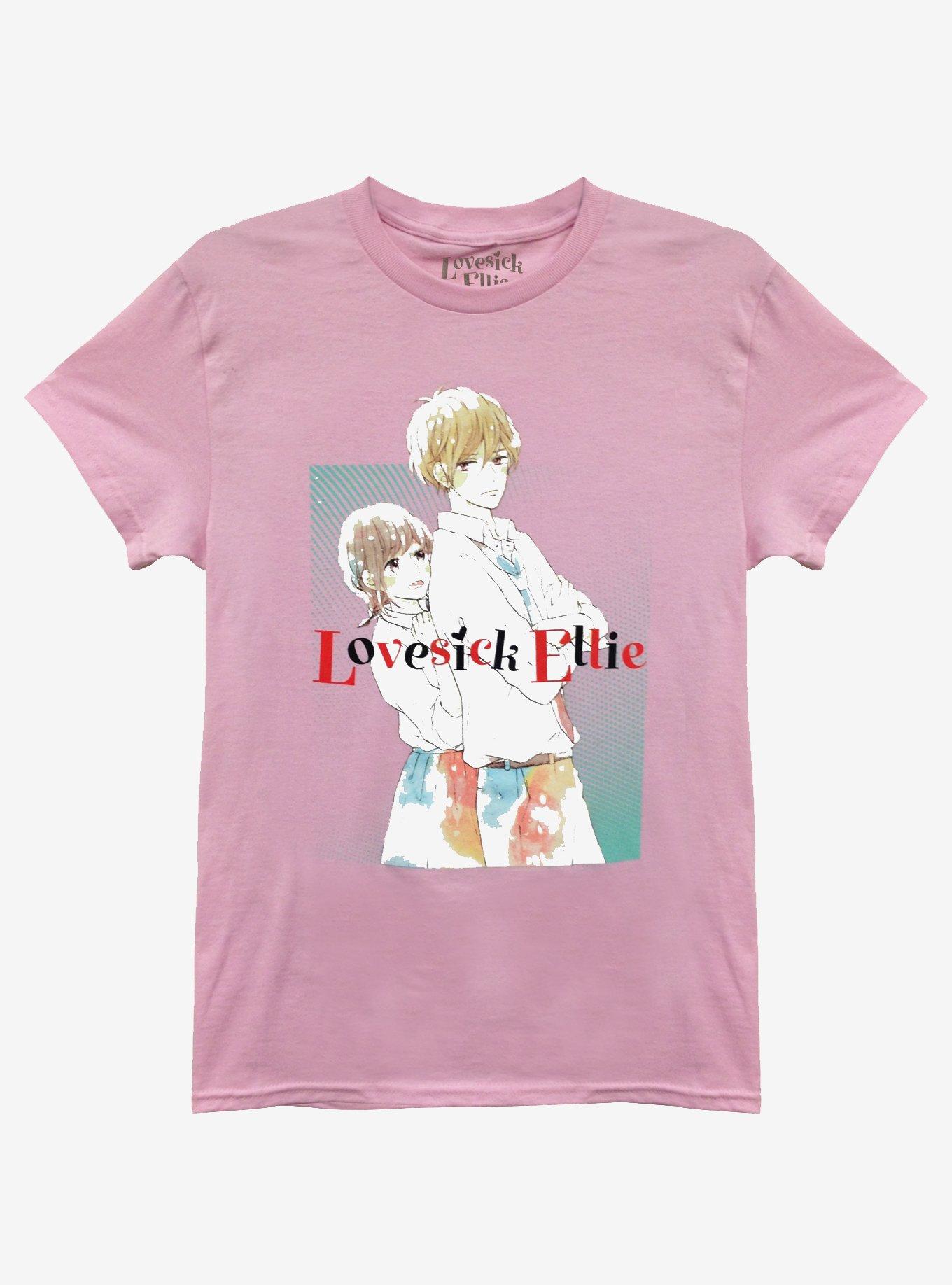 Lovesick Ellie Manga Cover Boyfriend Fit Girls T-Shirt | Trending Graphic Tee For Fans