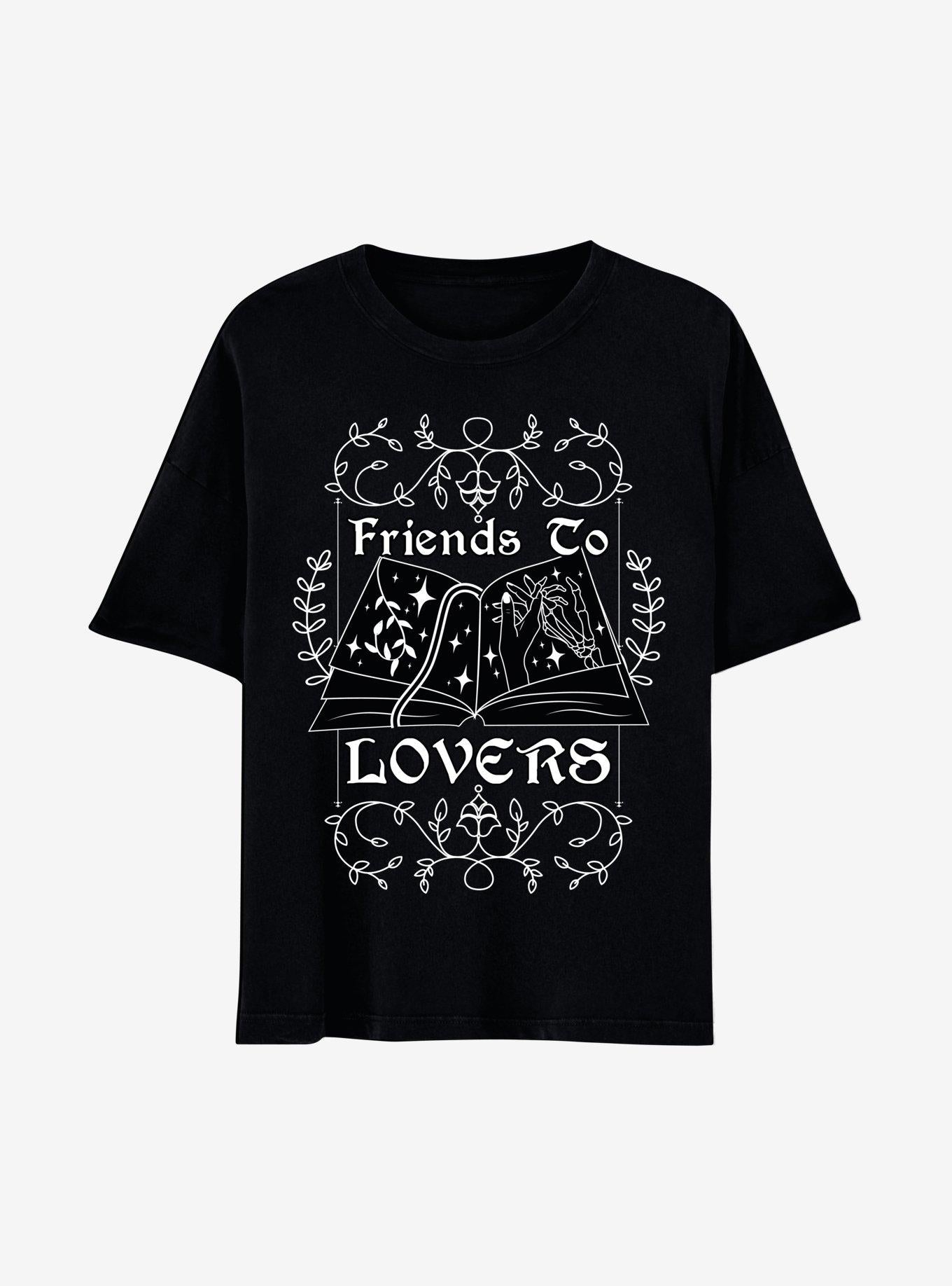 Friends To Lovers Book Boyfriend Fit Girls T-Shirt | Trending Graphic Tee For Fans