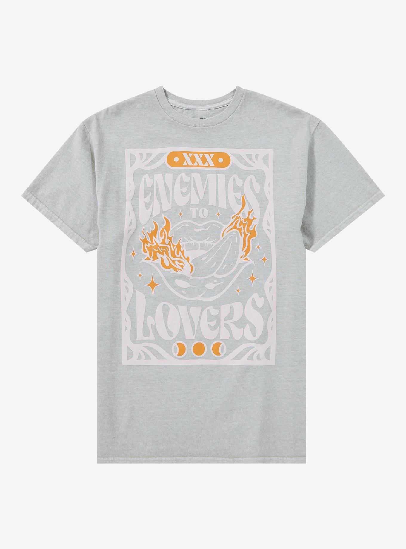 Enemies To Lovers Boyfriend Fit Girls T-Shirt | Trending Graphic Tee For Fans