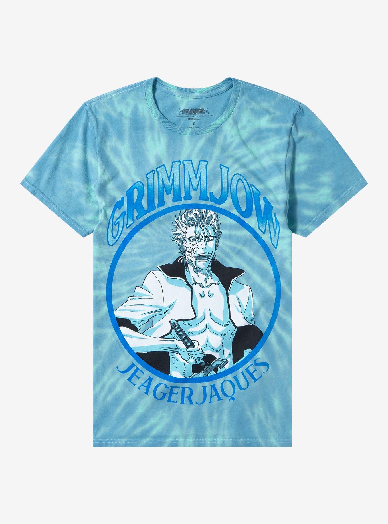 BLEACH Grimmjow Tie-Dye Boyfriend Fit Girls T-Shirt | Trending Graphic Tee For Fans