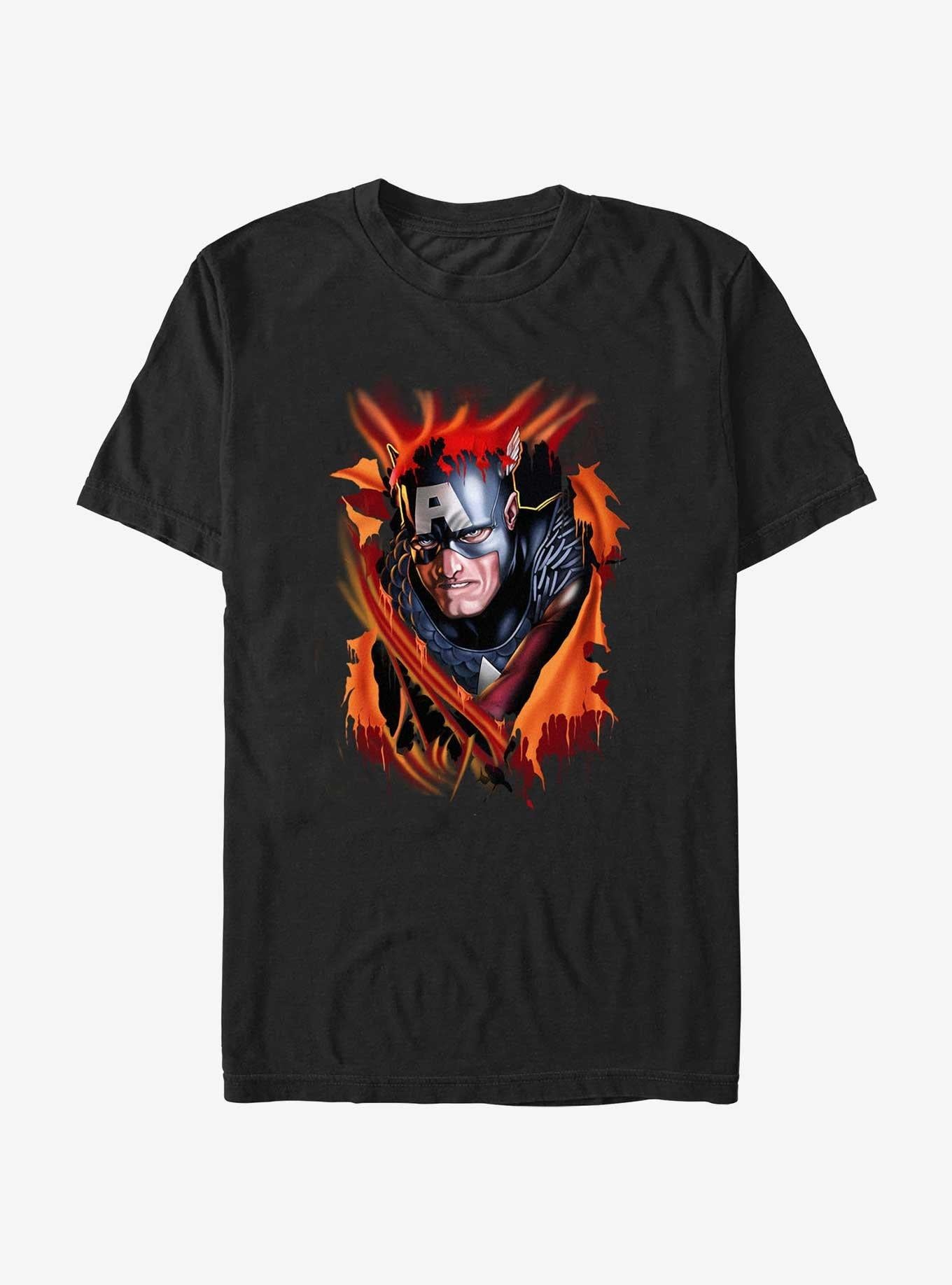 Marvel Captain America Freedom Bust T-Shirt | Trending Graphic Tee For Fans