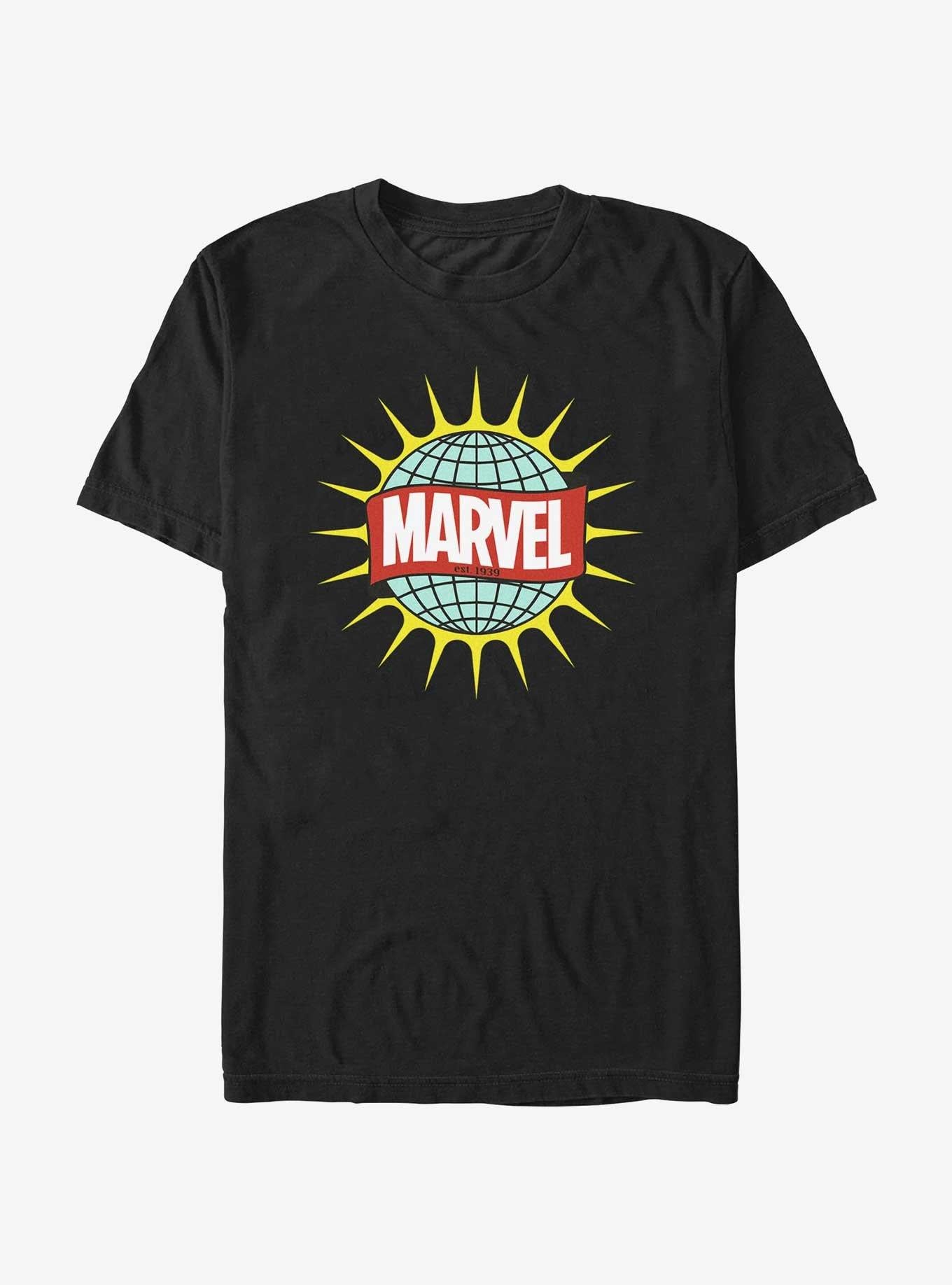 Marvel Globe Logo T-Shirt | Trending Graphic Tee For Fans