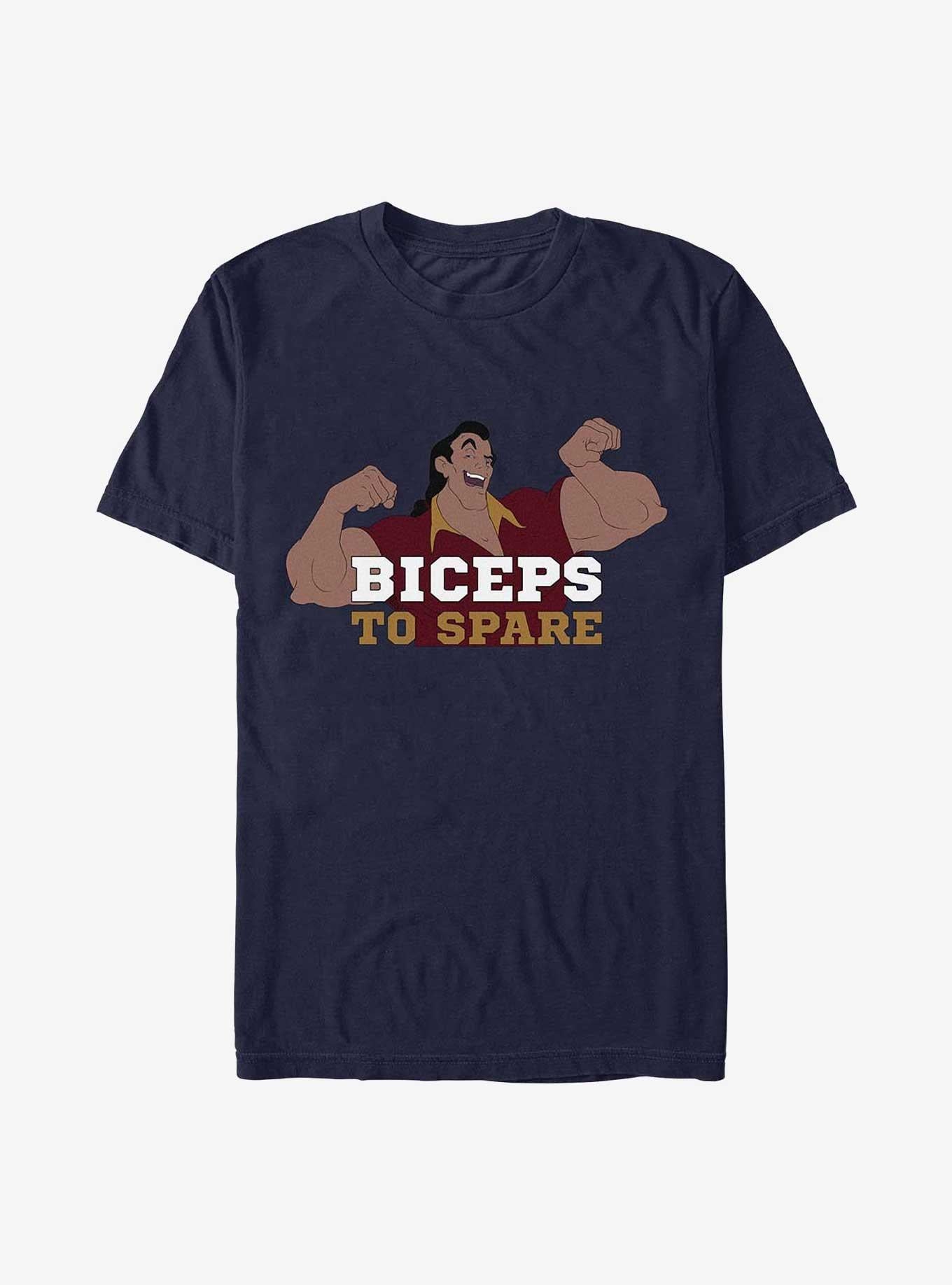 Disney Beauty and the Beast Gaston Biceps To Spare T-Shirt | Trending Graphic Tee For Fans