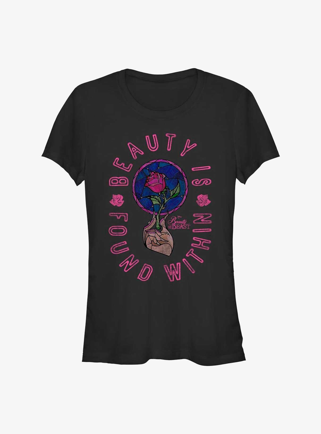 Disney Beauty and the Beast Beauty Is Found Within Girls T-Shirt | Trending Graphic Tee For Fans