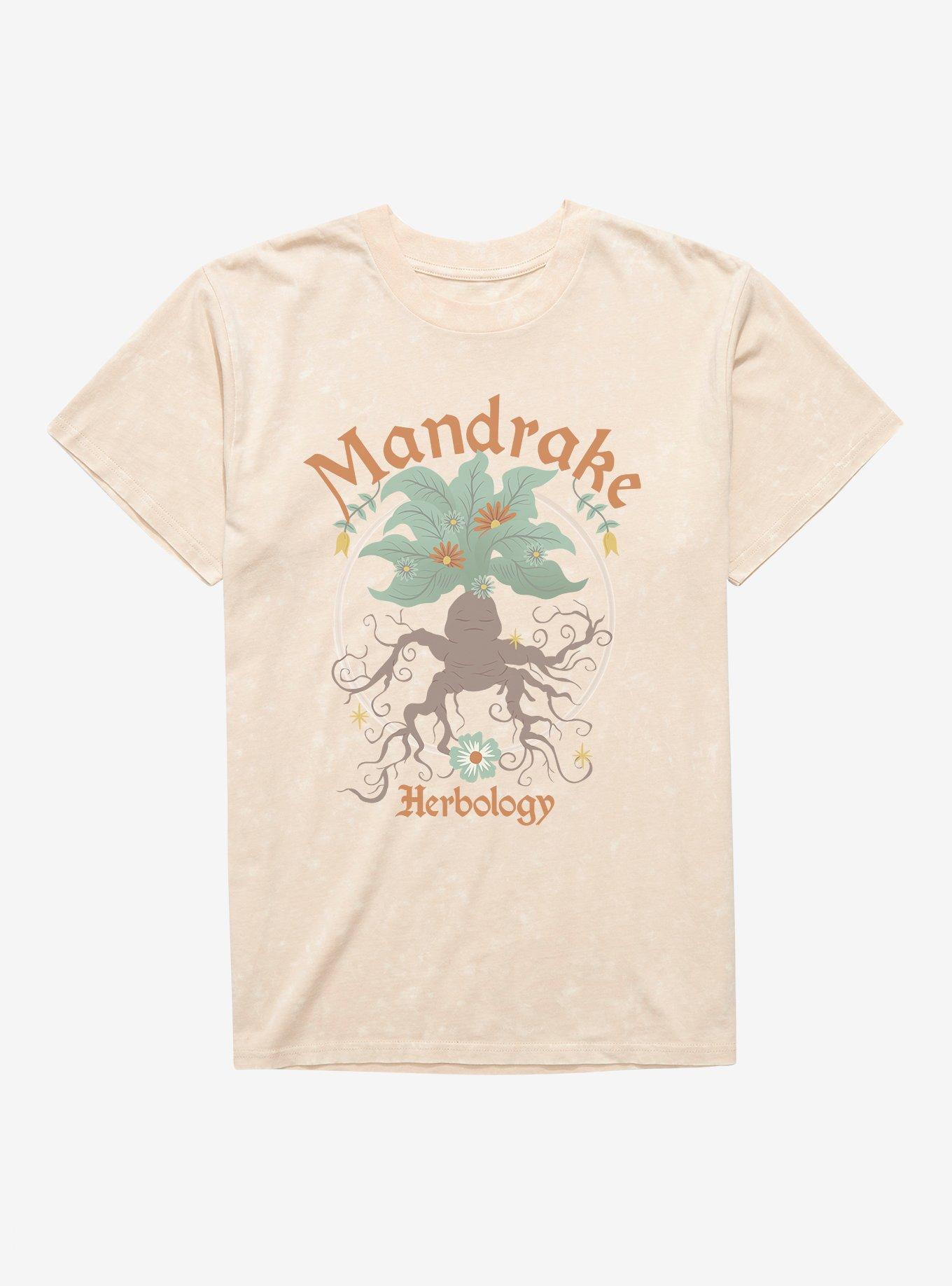 Harry Potter Mandrake Mineral Wash T-Shirt | Trending Graphic Tee For Fans