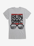 Run DMC NY Cityscape Glasses Girls T-Shirt | Trending Graphic Tee For Fans