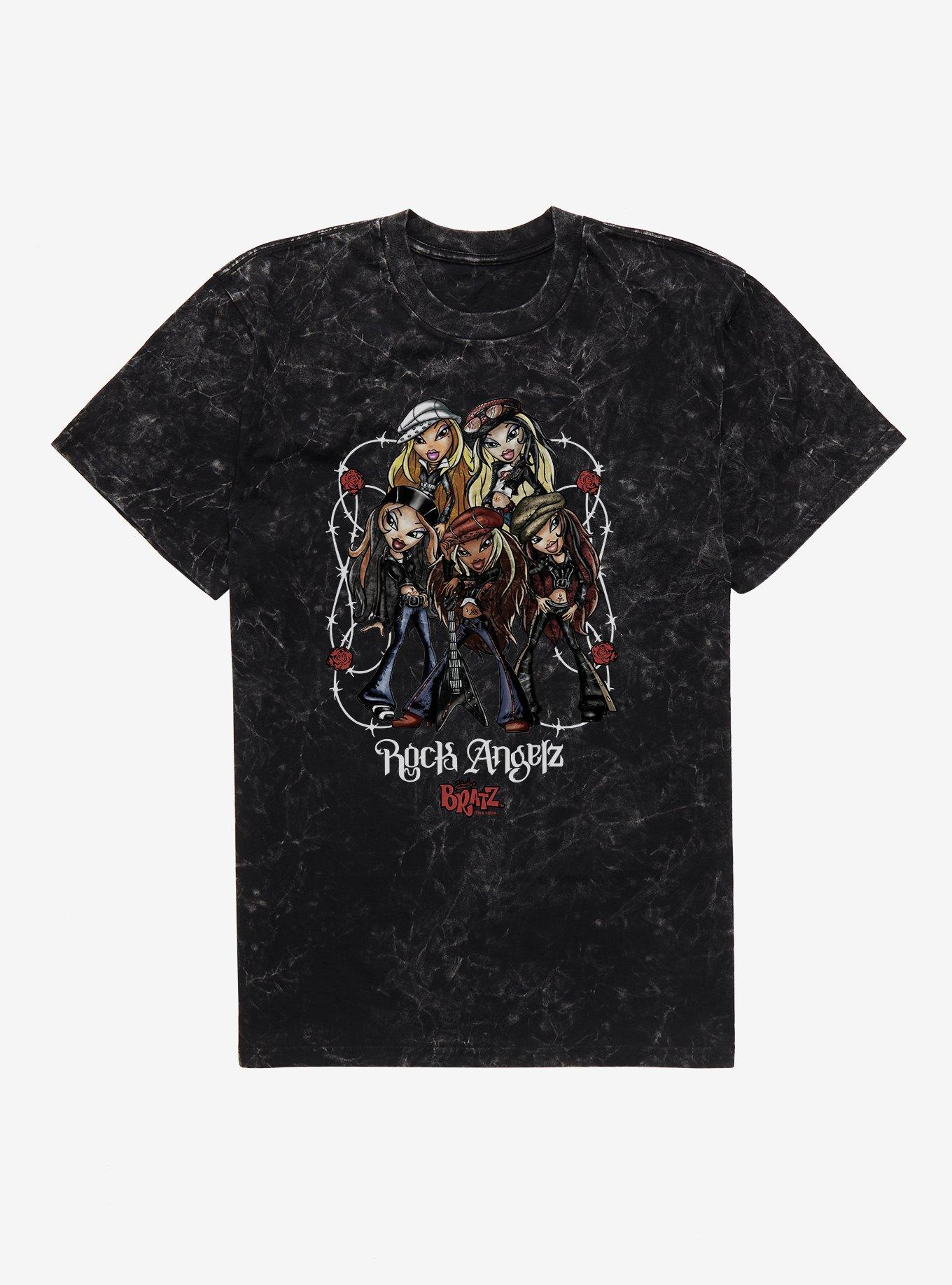 Bratz Rock Angelz Barbedwire Roses Mineral Wash T-Shirt | Trending Graphic Tee For Fans