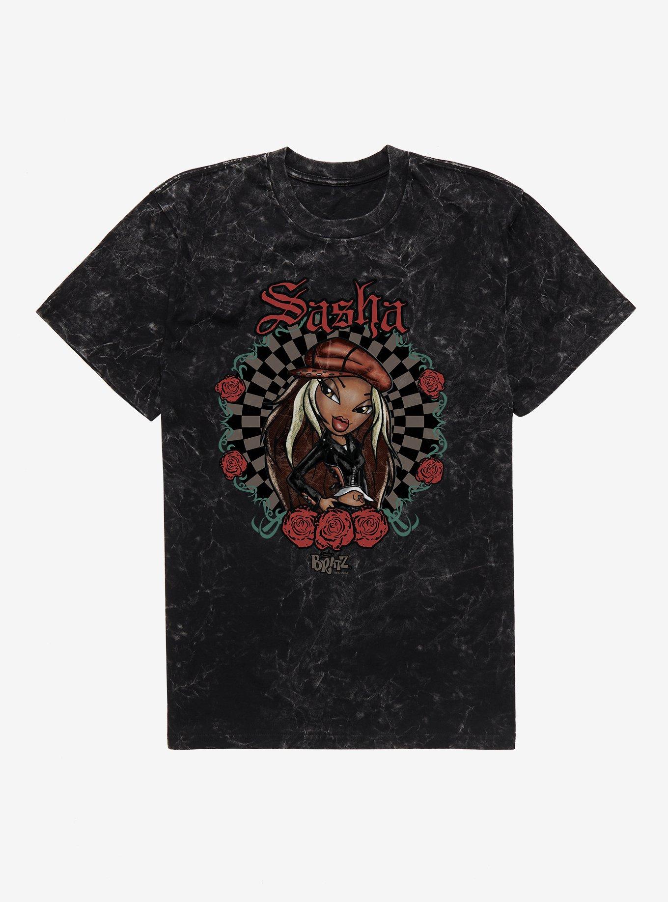 Bratz Rock Angelz Sasha Mineral Wash T-Shirt | Trending Graphic Tee For Fans