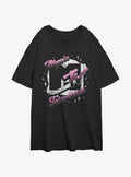 MTV Planet Logo Girls Oversized T-Shirt | Trending Graphic Tee For Fans