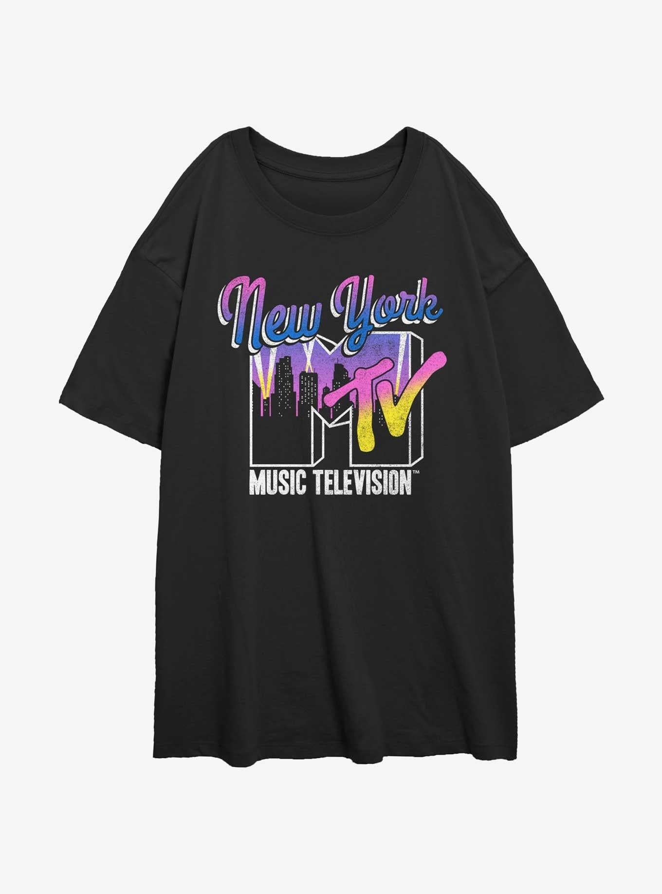 MTV City Lights Girls Oversized T-Shirt | Trending Graphic Tee For Fans