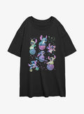 Disney Lilo & Stitch Planetary Stitch Girls Oversized T-Shirt | Trending Graphic Tee For Fans