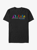 Star Wars The Clone Wars Colorful Jedi Logo T-Shirt | Trending Graphic Tee For Fans