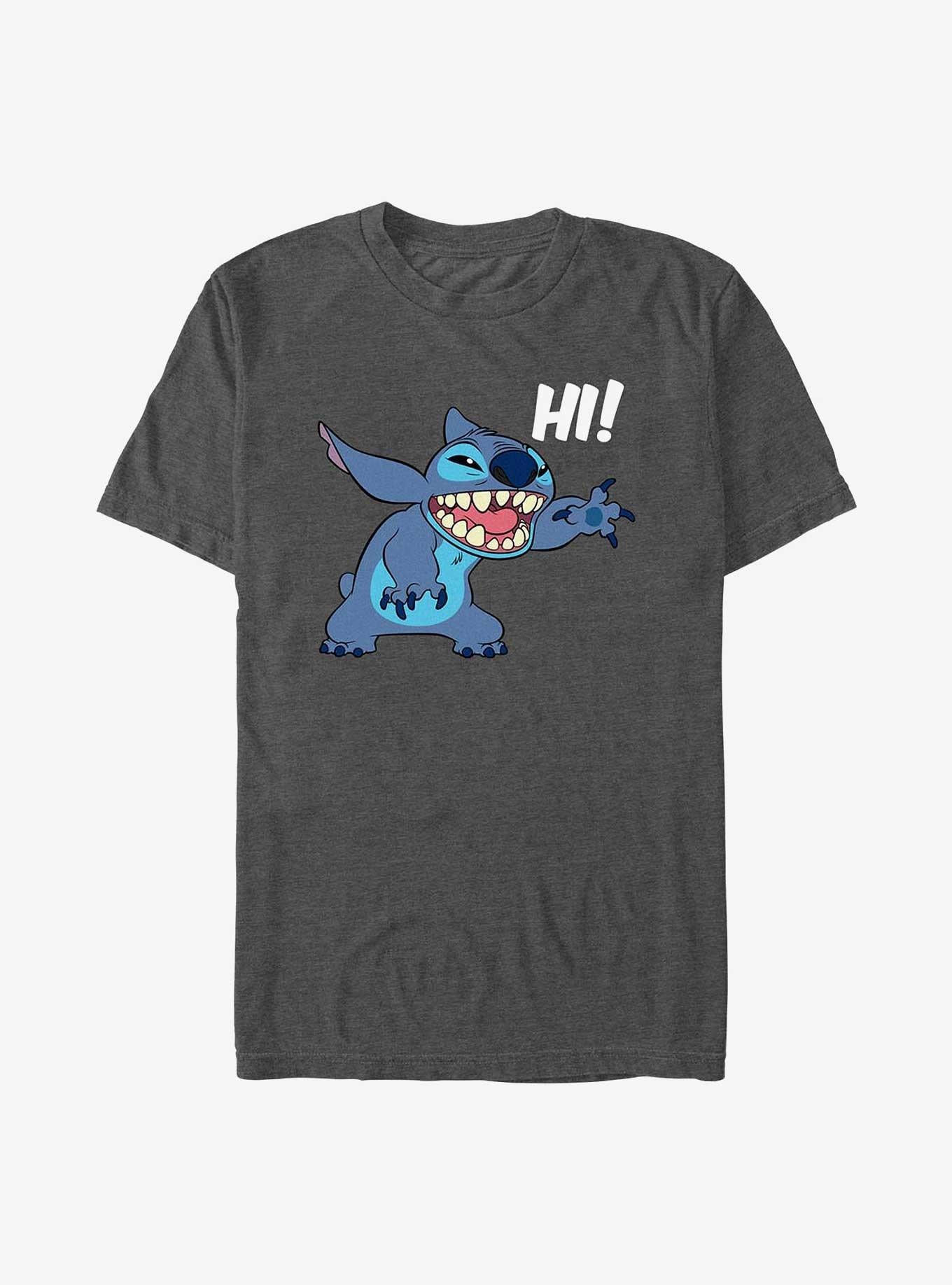 Disney Lilo & Stitch Stitch Wave Hi T-Shirt | Trending Graphic Tee For Fans