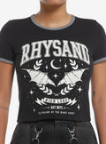 A Court Of Thorns And Roses Rhysand Ringer Girls Baby T-Shirt | Trending Graphic Tee For Fans
