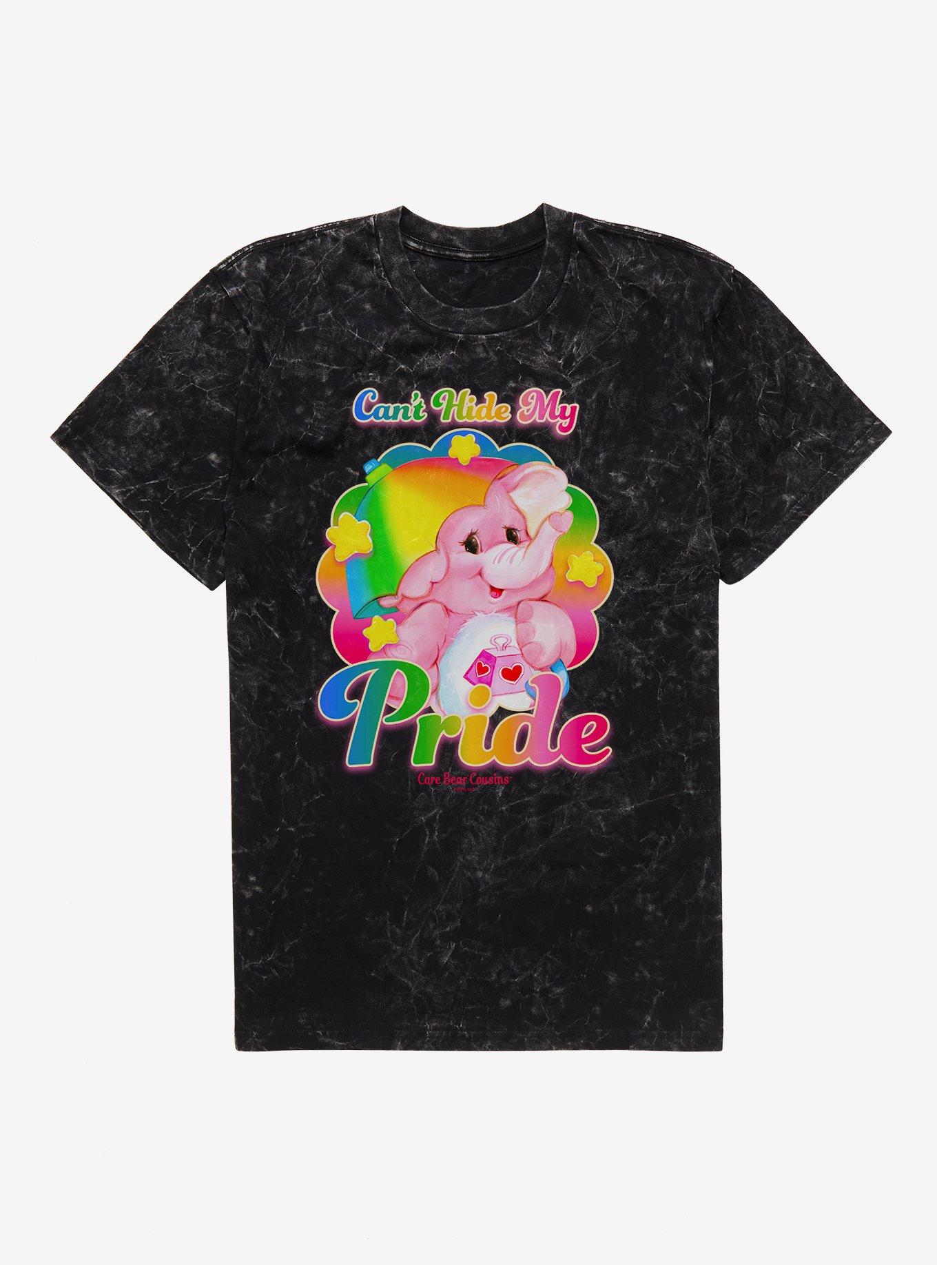 Care Bear Cousins Lotsa Heart Elephant Can't Hide My Pride Mineral Wash T-Shirt | Trending Graphic Tee For Fans