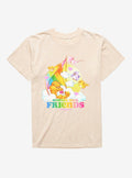 Care Bear Cousins Treat Heart Pig Support Your Friends Mineral Wash T-Shirt | Trending Graphic Tee For Fans