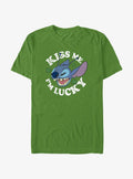 Disney Lilo & Stitch Kiss Me I'm Lucky T-Shirt | Trending Graphic Tee For Fans