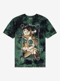 Dragon Ball Z Goku & Vegeta Dual Card Tie-Dye T-Shirt | Trending Graphic Tee For Fans