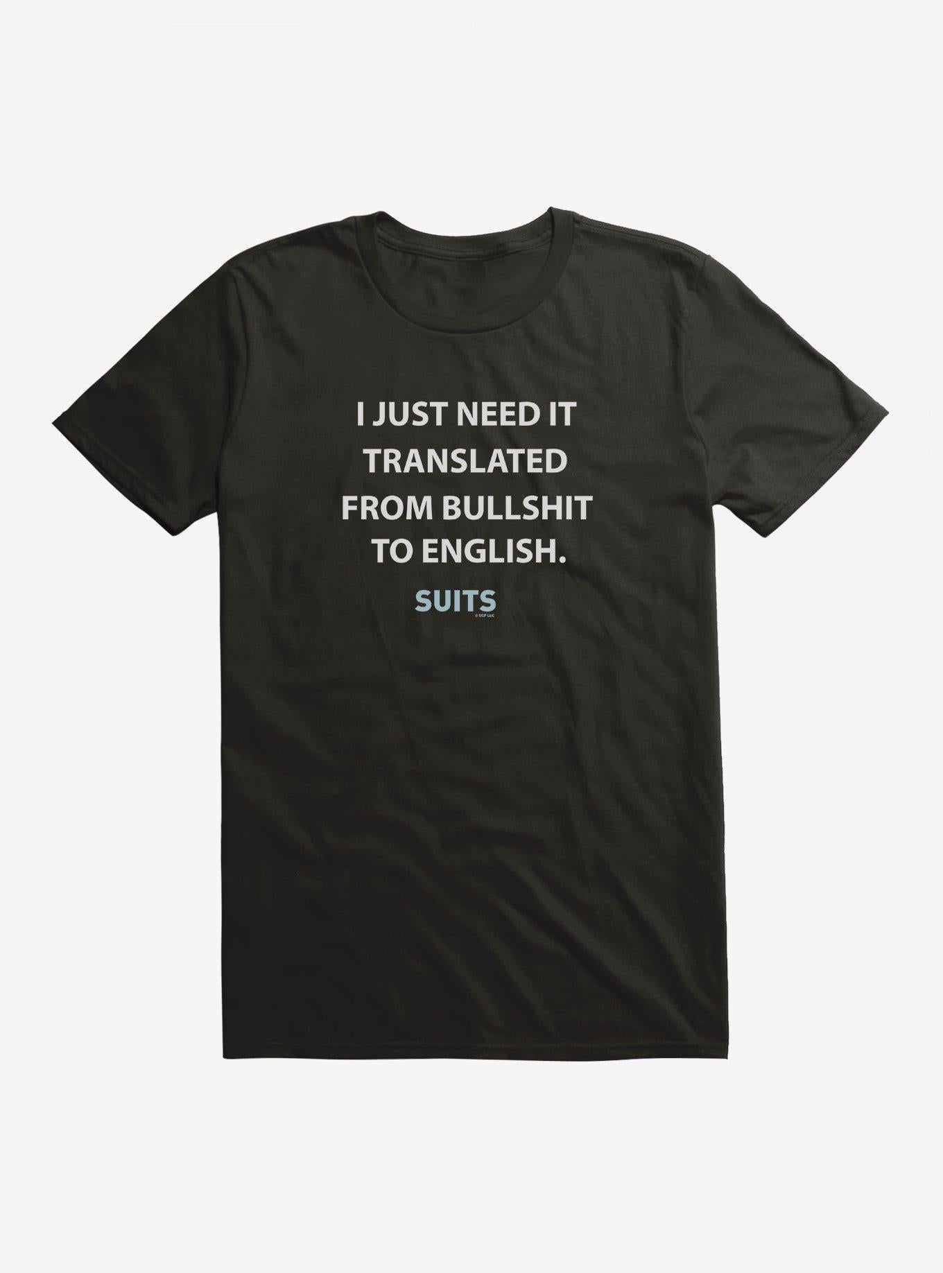 Suits Translate T-Shirt | Trending Graphic Tee For Fans