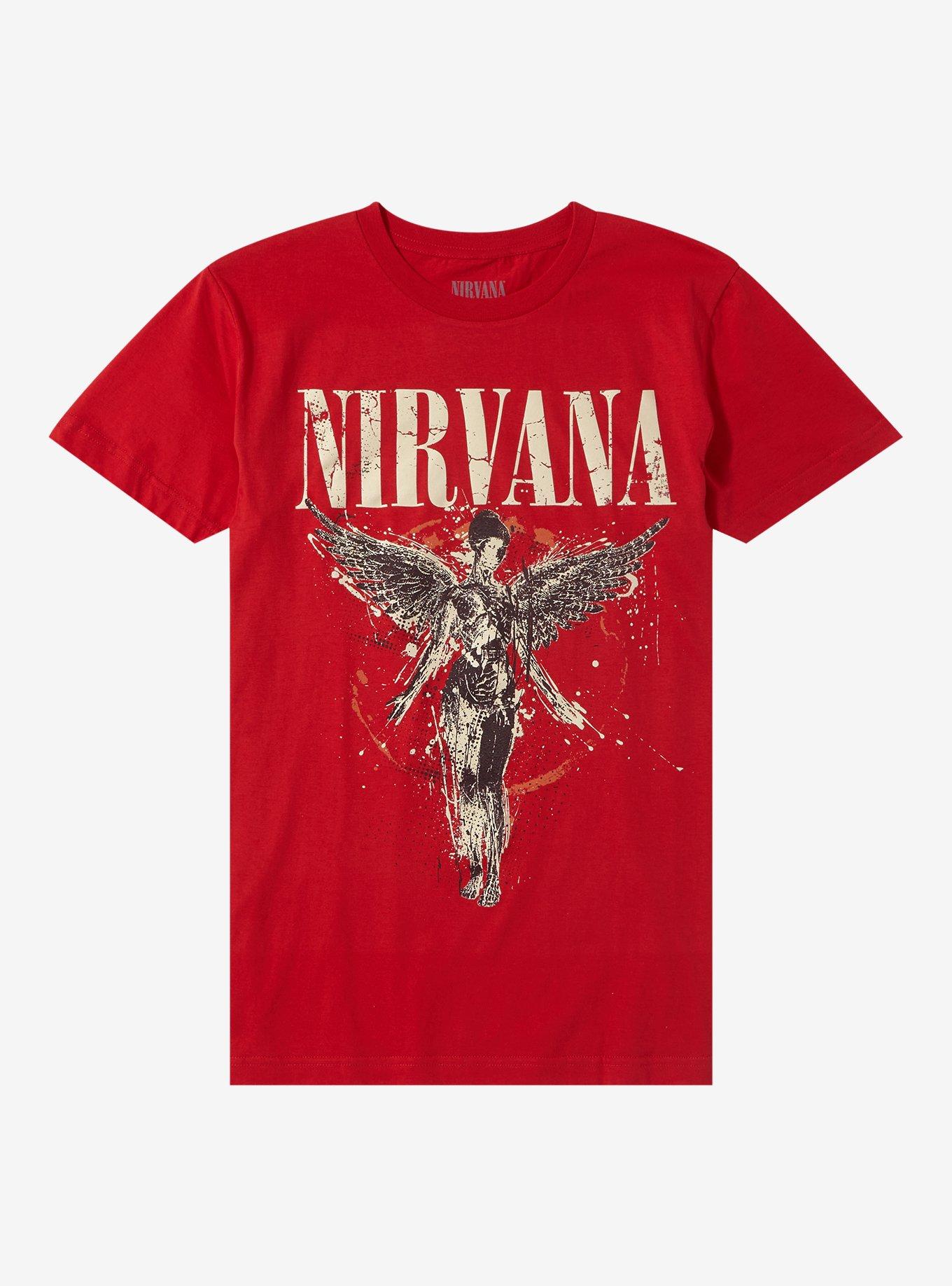 Nirvana In Utero Red Boyfriend Fit Girls T-Shirt | Trending Graphic Tee For Fans