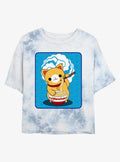 Maruchan Kitty Munch Tie-Dye Girls Crop T-Shirt | Trending Graphic Tee For Fans