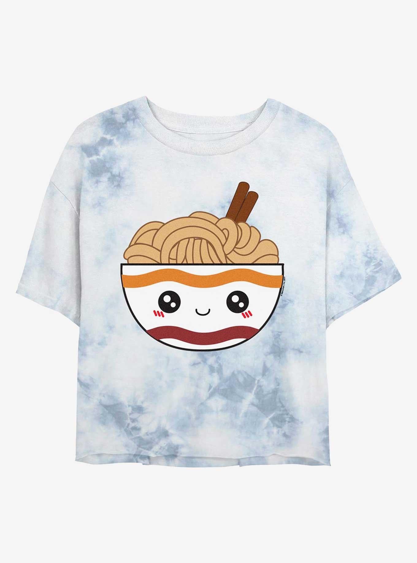 Maruchan Noodle Bowl Tie-Dye Girls Crop T-Shirt | Trending Graphic Tee For Fans