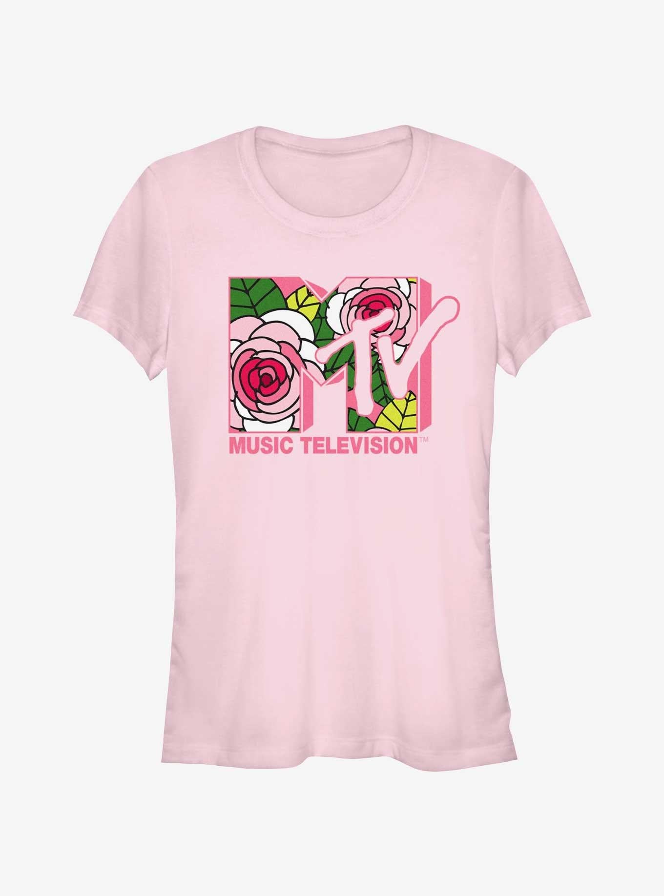 MTV Floral Logo Girls T-Shirt | Trending Graphic Tee For Fans
