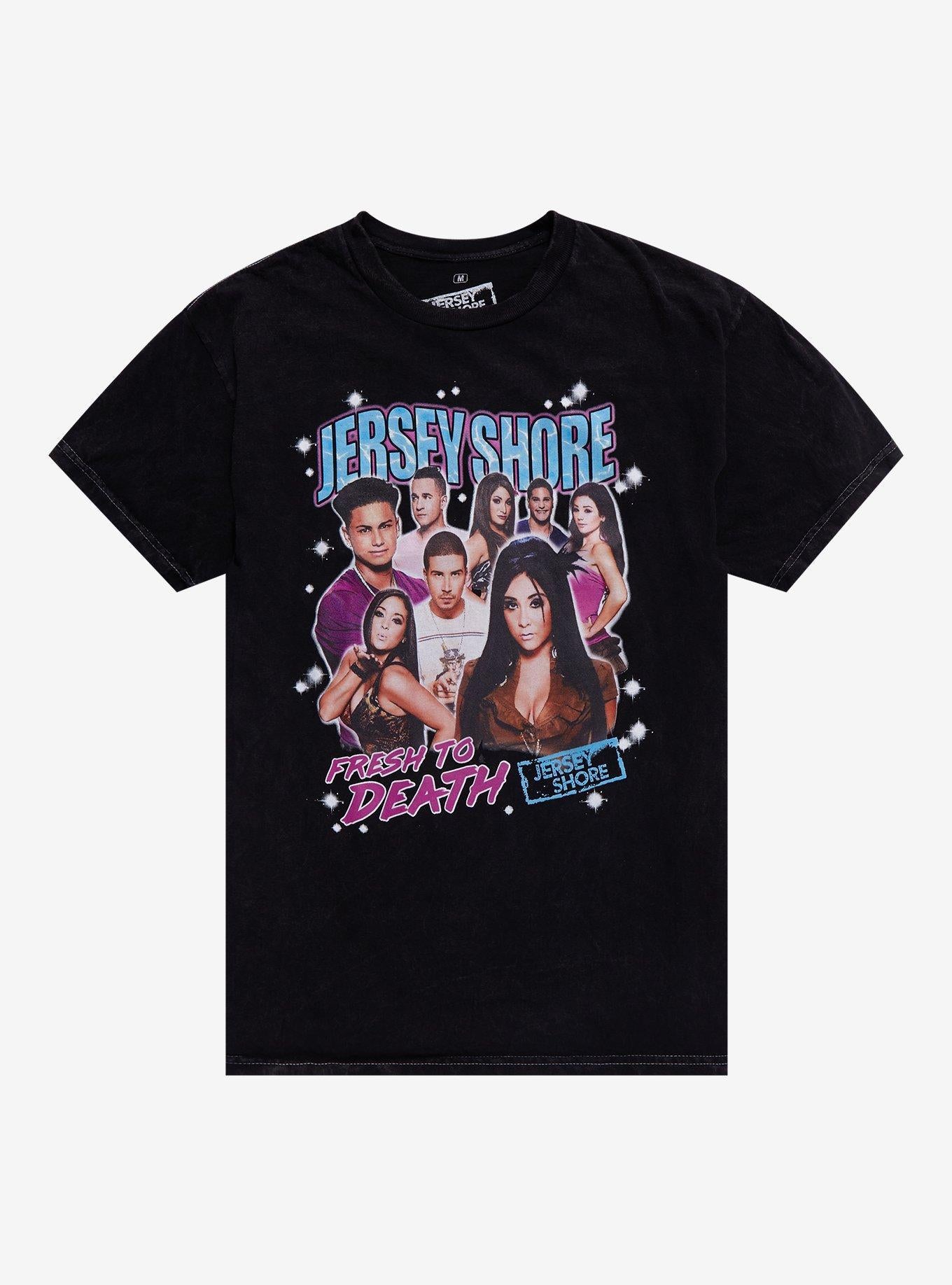 Jersey Shore Fresh To Death Collage T-Shirt | Trending Graphic Tee For Fans