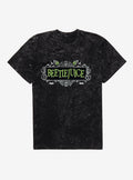 Beetlejuice Logo Mineral Wash T-Shirt | Trending Graphic Tee For Fans
